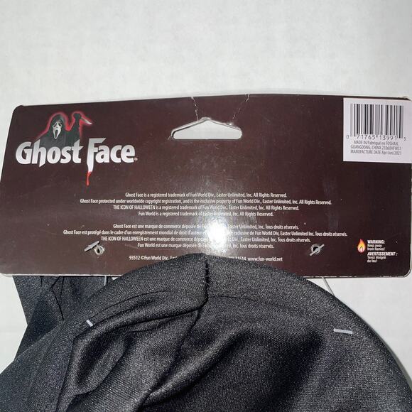 SCREAM MOVIE PATRIOTIC FLAG GHOST FACE MASK WITH HOOD COSTUME 2021 NWT - Picture 4 of 4